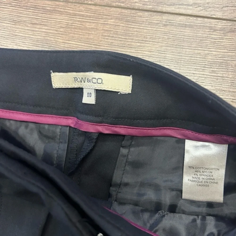 NWOT RWamp CO WOMEN DRESS PANTS LOW RISE in size 00 - Picture 9 of 9